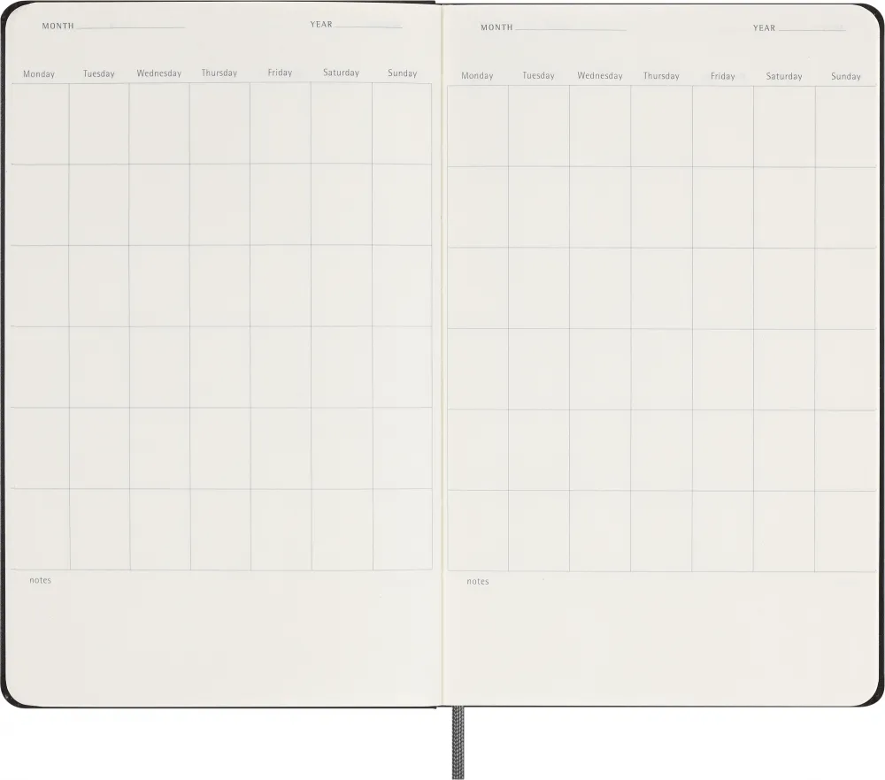 Еженедельник Moleskine Classic WKNT Large недатированный (DHUNDB12WN301) 7