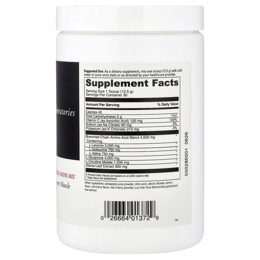 DaVinci Laboratories, Maxi-BCAA, смесь для порошковых напитков, малиновый лимонад, 375 г (13,23 унции)