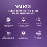 Natrol, жевательные таблетки для сна и восстановления, 5 мг мелатонина, со вкусом вишни, 60 жевательных таблеток