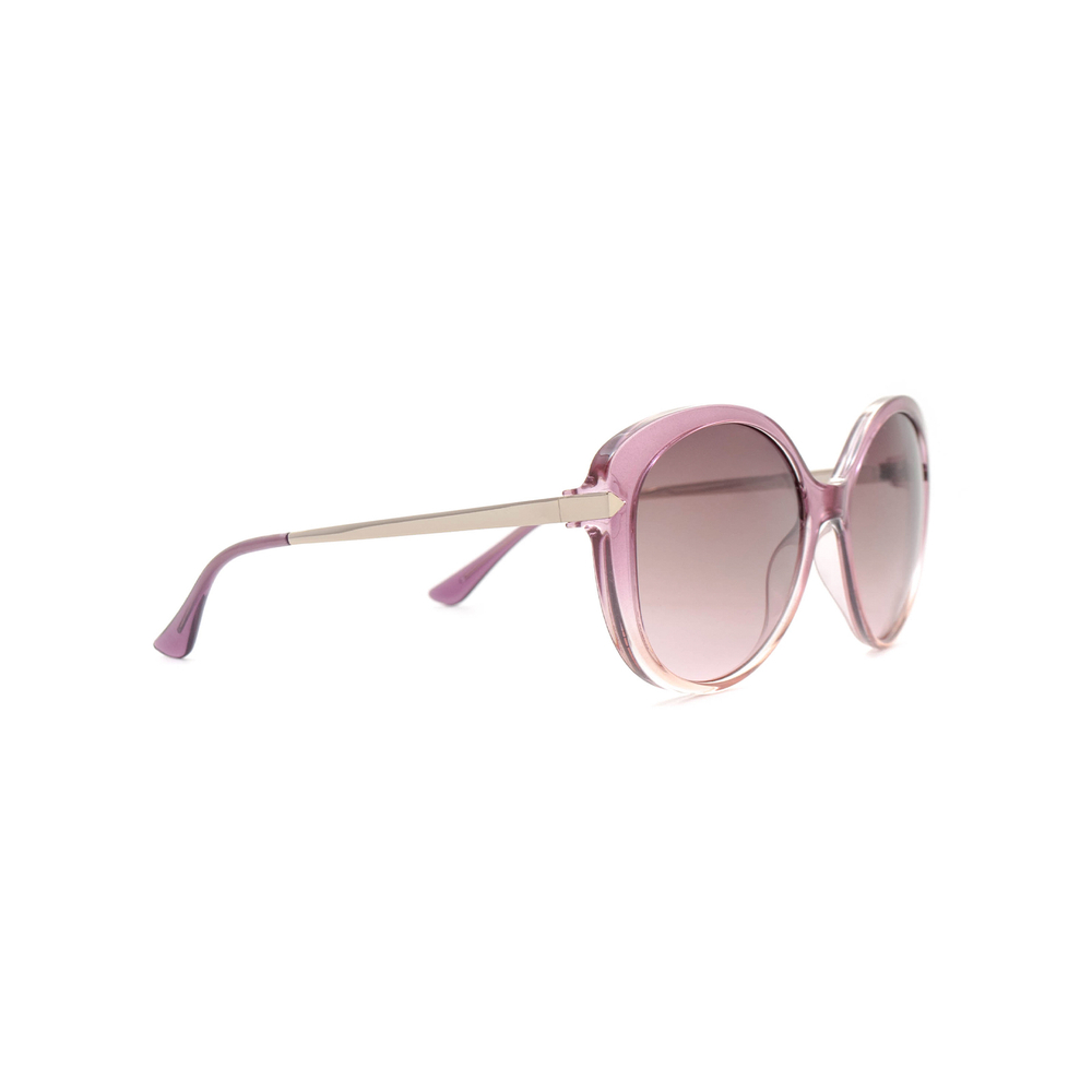 Солнцезащитные очки Dackor 456 Pink панто прозрачно-розовые