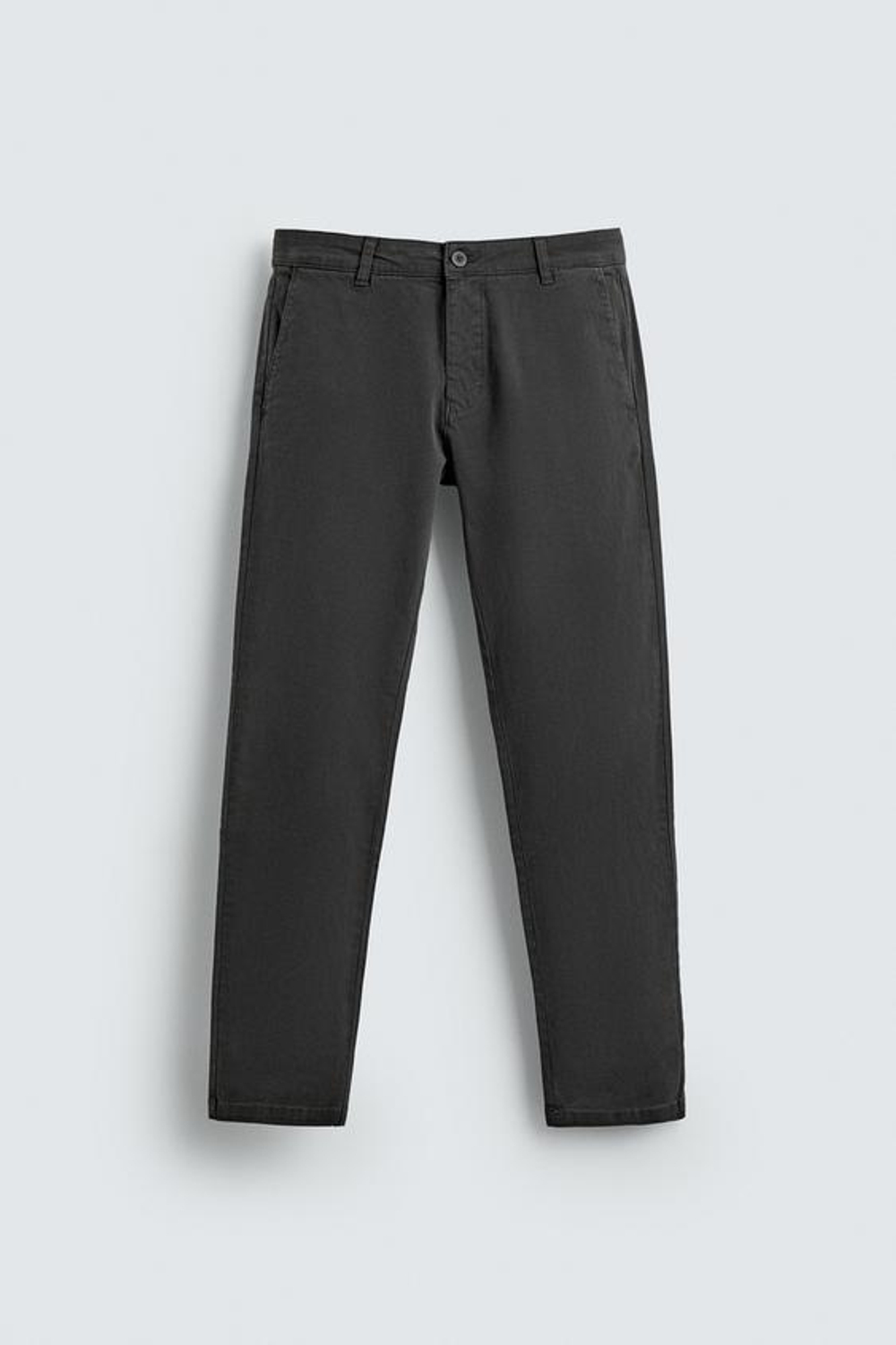 ZARA БРЮКИ ЧИНОС SKINNY FIT, АНТРАЦИТОВО-СЕРЫЙ