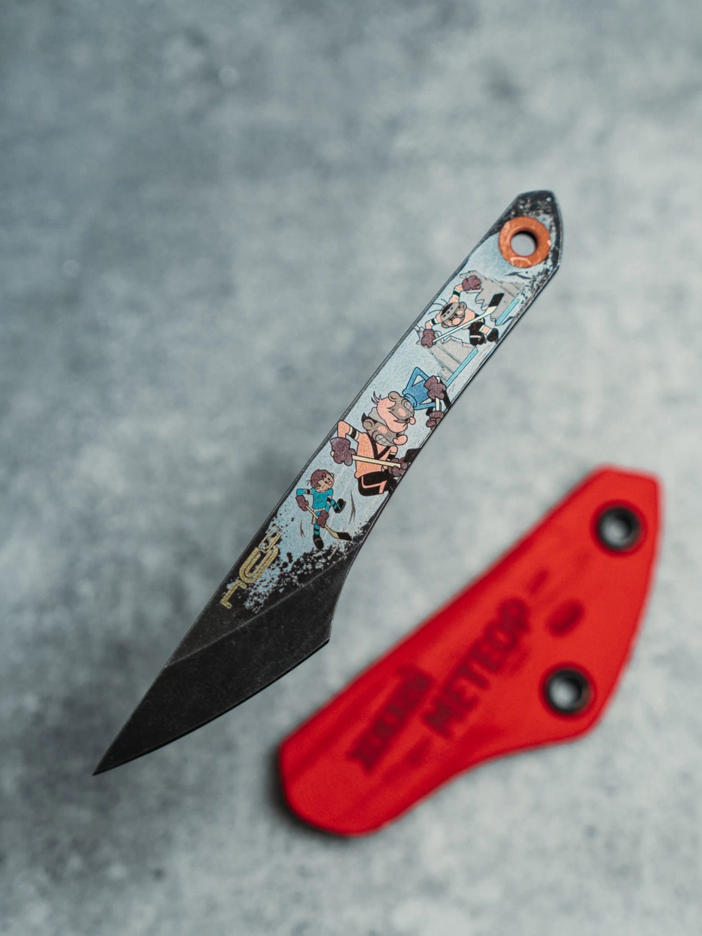 Нож NC Custom KOI (Шайбу! Шайбу!! - Метеор, BSW, Red)