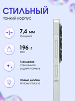 Samsung Смартфон Galaxy A37 Ростест (EAC) 8/128 ГБ, Белый (White)