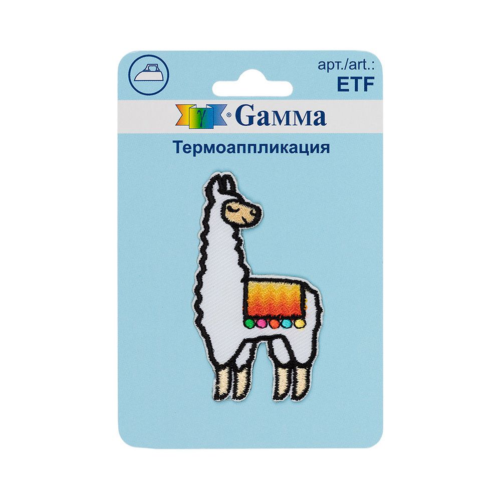 Аппликация термоклеевая "Лама" 3.5х6.1 см, №02, 1 шт, 01-221, Gamma ETF Аппликация термоклеевая "Лама" 3.5х6.1 см, №02, 1 шт, 01-221, Gamma ETF