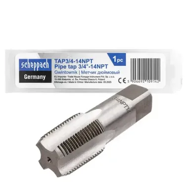 Метчик 3/4-14NPT (дюйм.) Scheppach Sch-TAP3/4-14NPT