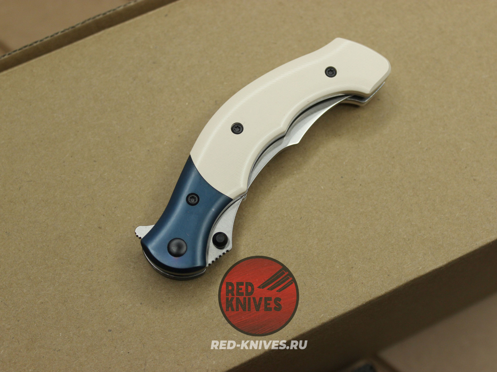 Нож CRKT RITUAL мини, компакт - светлая рукоять, клинок стоунвош CR7471