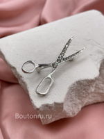 Брошь "Ножницы" золотистые