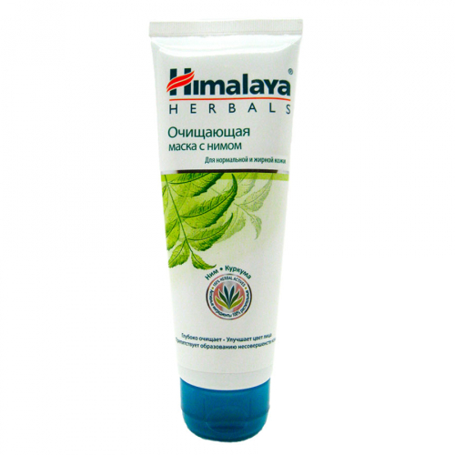 Очищающая маска для жирной кожи с нимом (face mask) Himalaya | Хималая 75мл
