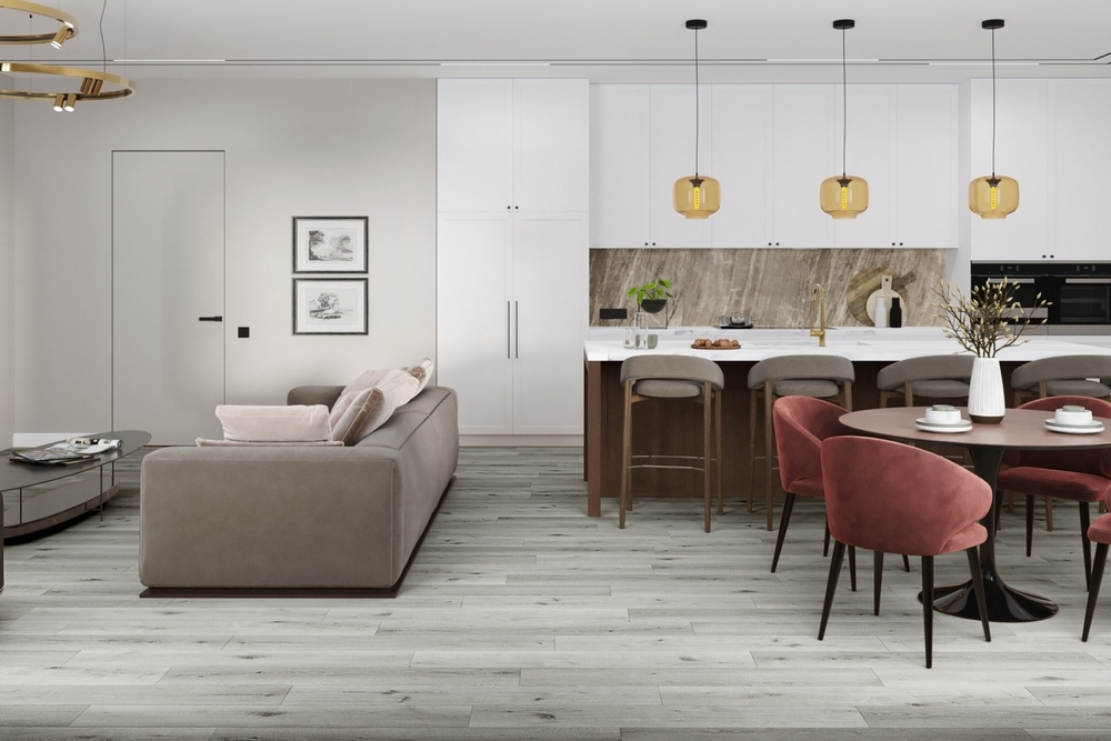 Кварц-винил SPC Damy Floor Family SPC 4 мм ДУБ КЛАССИЧЕСКИЙ СЕРЫЙ 2.635 м2