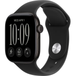 Часы Apple Watch Series 12, 42 мм, алюминий чёрного цвета, ремешок Sport Band чёрного цвета