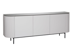 Комод дизайнерский с дверцами 80x42x200см Garda Decor Scala серо-бежевый