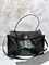 BALENCIAGA RODEO HANDBAG с крокодиловым тиснением, черная