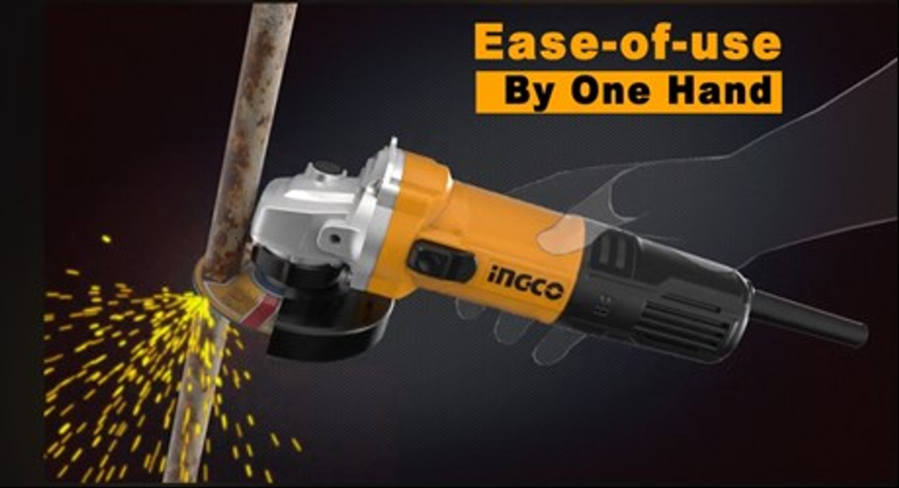 Угловая шлифовальная машина (УШМ) INGCO AG110028 INDUSTRIAL 125 мм 1,1 кВт