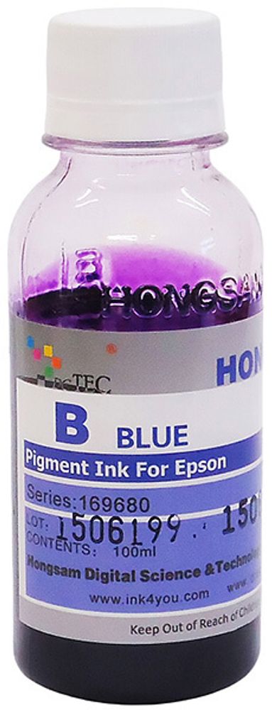 Чернила DCTec — HONGSAM пигментные для Epson серия: 169680 - Blue (Синий) 100 мл. Чернила DCTec — HONGSAM пигментные для Epson серия: 169680 - Blue (Синий) 100 мл.