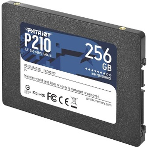 Жесткий диск SSD 2.5" 256Gb Patriot P210, 500/400MBs, 30000 IPOS, TLC 3D NAND, SATA-III (P210S256G25)