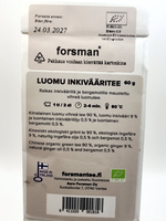 Чай зеленый листовой Forsman органический с имбирем 60 г (из Финляндии)
