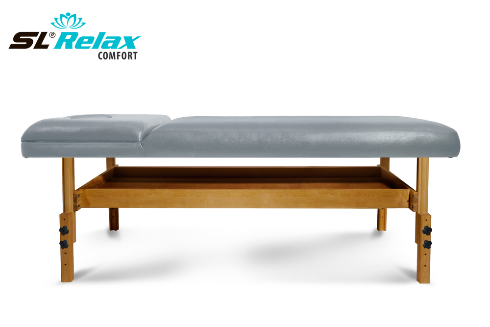 Массажный стол Relax Comfort серая кожа
