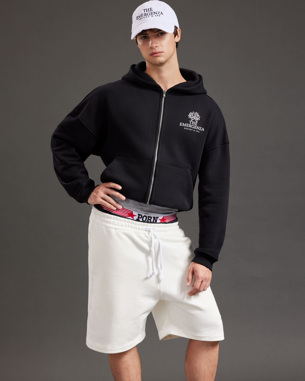 LOTUS ZIP-UP HOODIE OVERSIZED