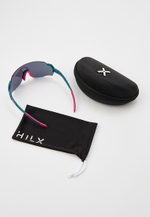 Спортивные очки HILX Savage (L) / Matt Green. Pink / Light Purple Lens