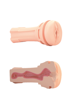 Мастурбатор Mystim OH PUSH ME Vagina,TPE, телесный, 21,5 см