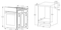 Электрический духовой шкаф Indesit IBFTE 1944 JH IX