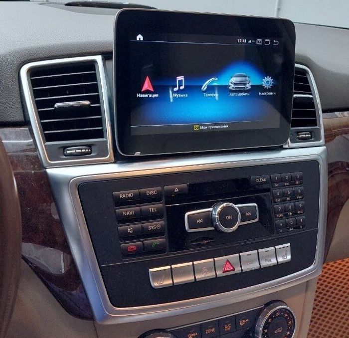 Магнитола для Mercedes-Benz ML (W166) 2011-2015 NTG 4.5/4.7 - Parafar PF8115A138/128ML9 монитор 9" на Android 13, Быстрая, CarPlay, 4G SIM-слот