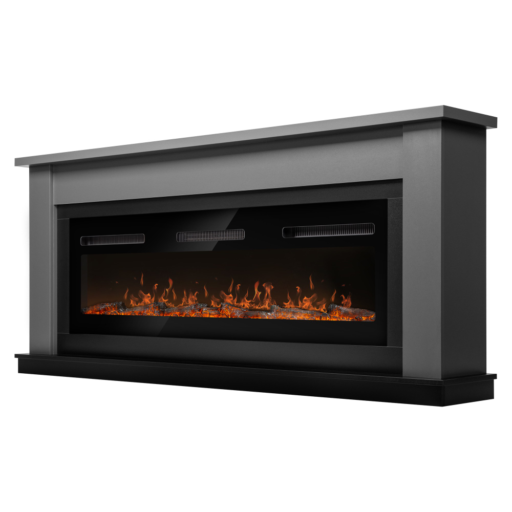 Каминокомплект: Очаг Electrolux Infinity EFP/P-1600ULS N, портал Canto Long графит, черный НС-1722876
