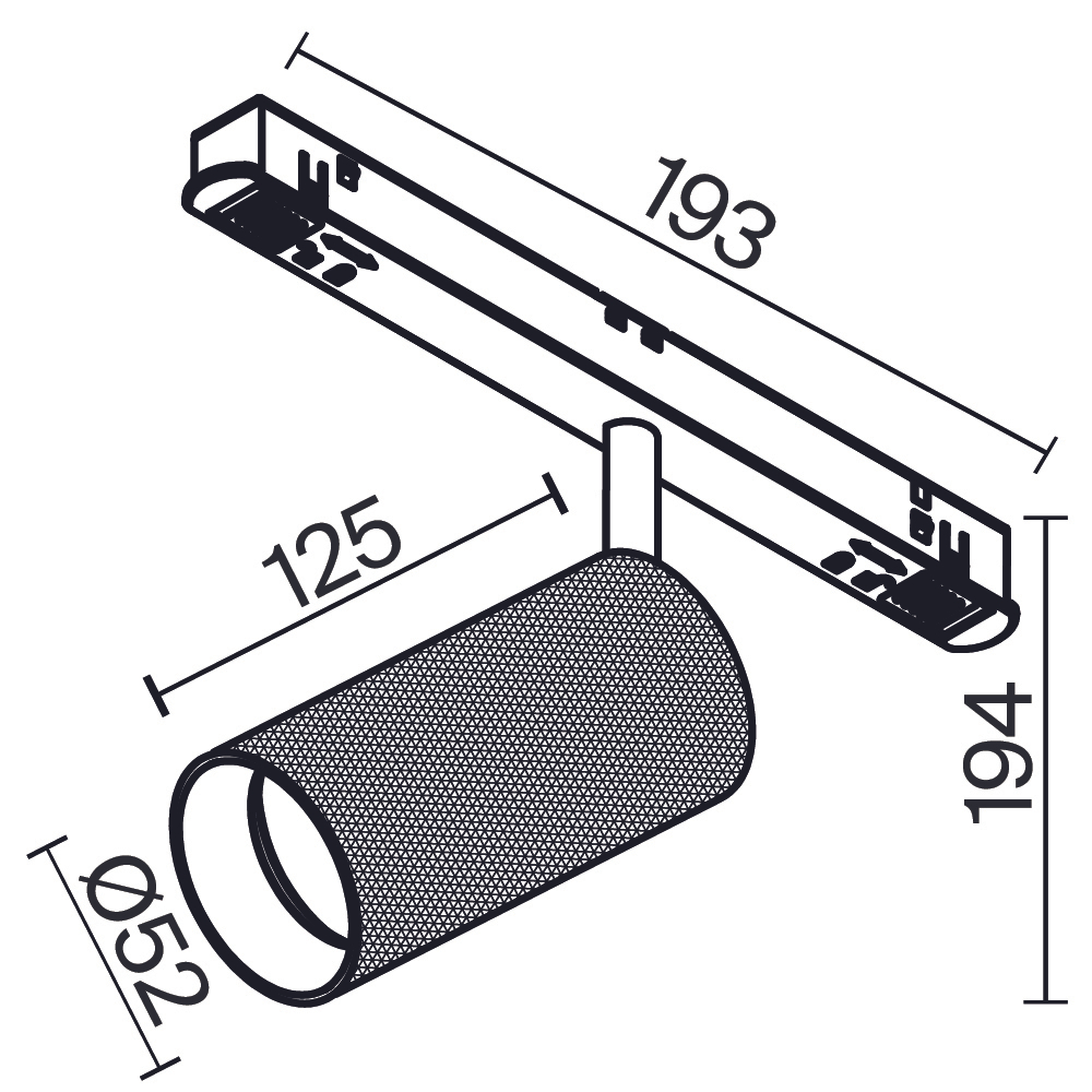 Трековый светильник Technical TR097-2-12W4K-M-BW