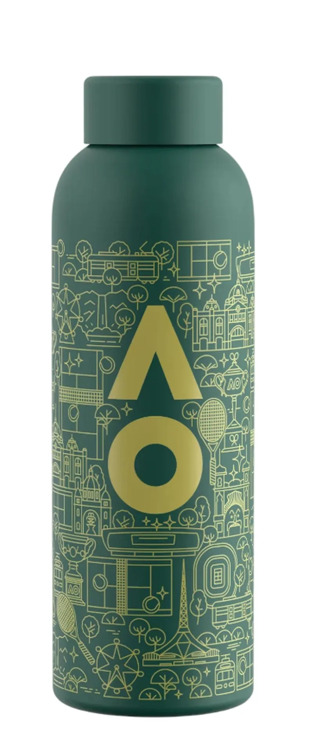Теннисная бутылка Waterdrop AO26 Melbourne 600ml - green