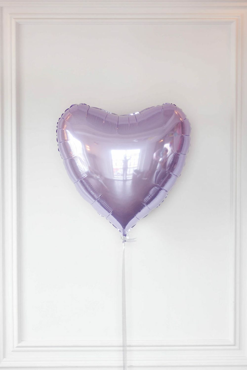 G Шар 36" / 91 см сердце Металлик Сиреневый / Lilac (БГ-150)  Изображение4