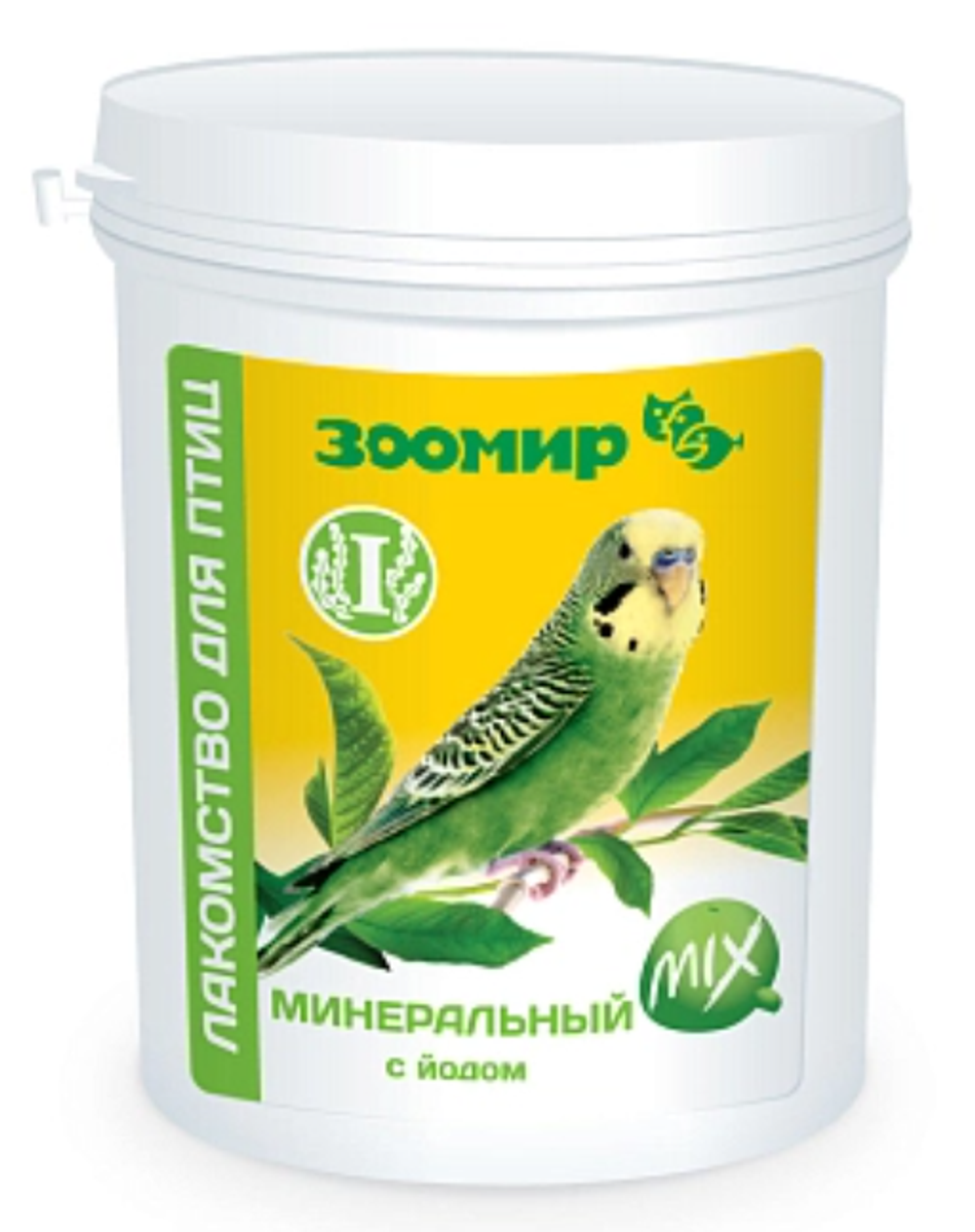 Зоомир Лакомство д/птиц Минеральный MIX с йодом, 600гр