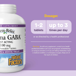 Natural Factors, Stress-Relax®, Pharma GABA®, 100 мг, 120 жевательных таблеток