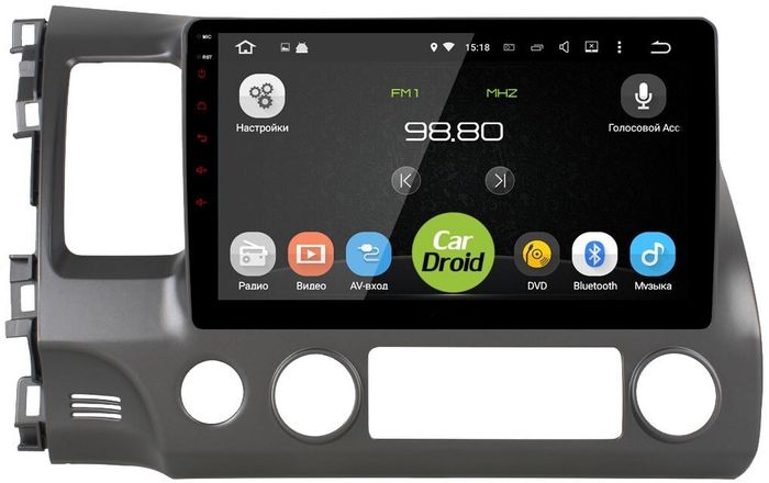 Магнитола для Honda Civic 8 4d 2005-2012 седан - Airok RM-1911 Android 12, SIM-слот