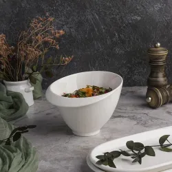 Салатник 560 мл d 15,2 см h10,3 см Oyster белый фарфор P.L. Proff Cuisine [6]