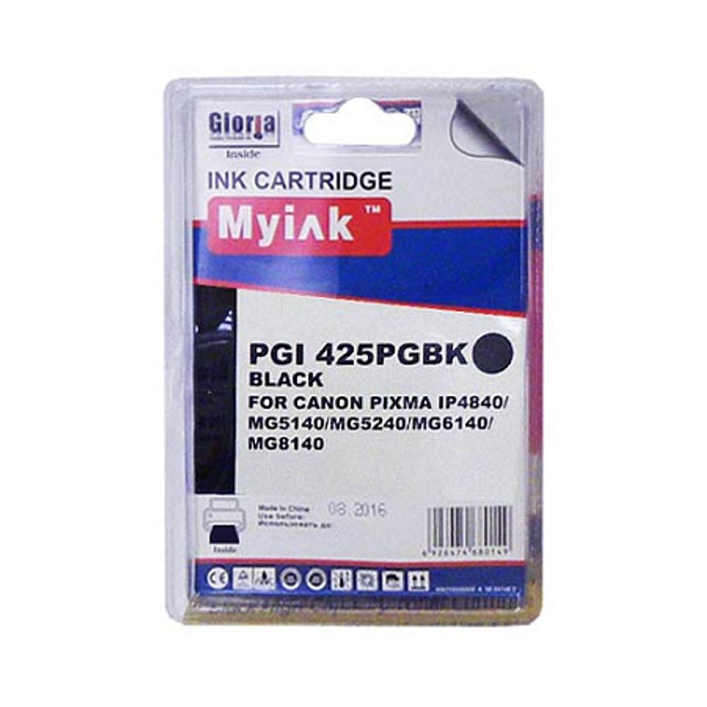 Картридж MyInk, аналог CANON PGI-425PGBK для PIXMA iP4840/MG5140/5240/6140/8140 Black (16ml, Pigment)