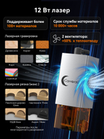 L12 Carverall 12 Вт Лазерная головка мощностью , с серией A1/a1PRO