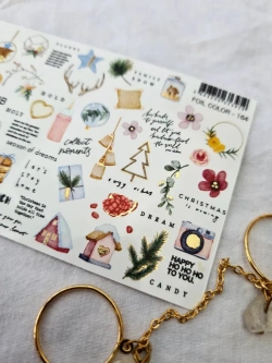 Lucky Rose Слайдеры наклейки для ногтей Foil 164