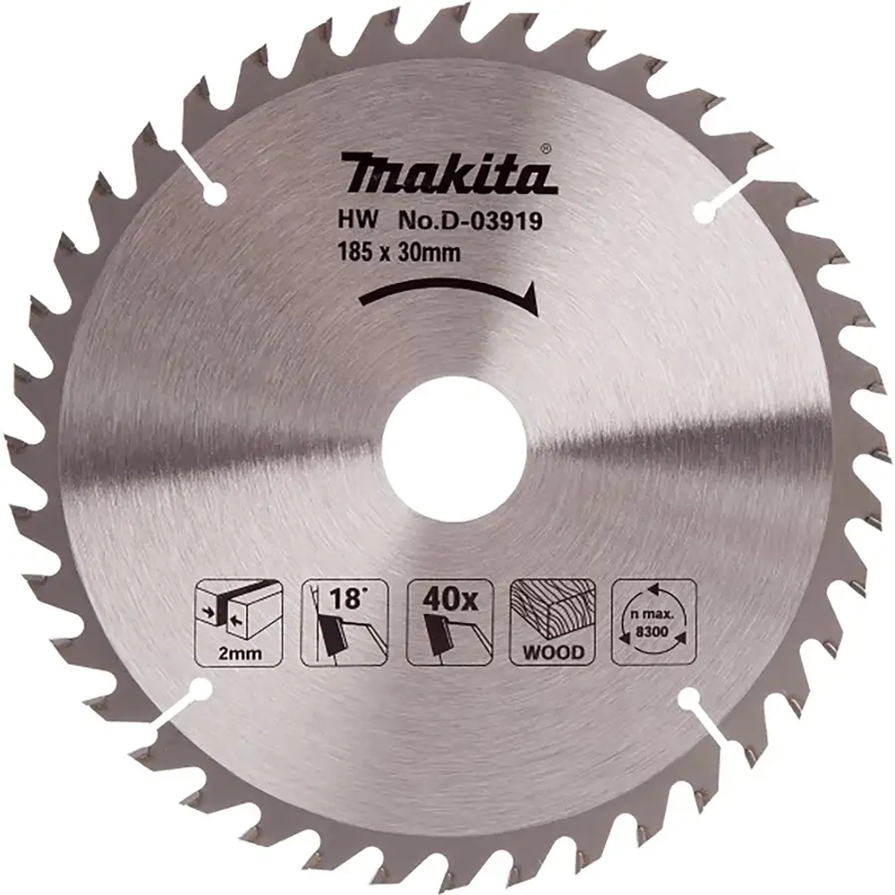 Пильный диск по дереву 185x30/16/20x2x40T Makita D-03919