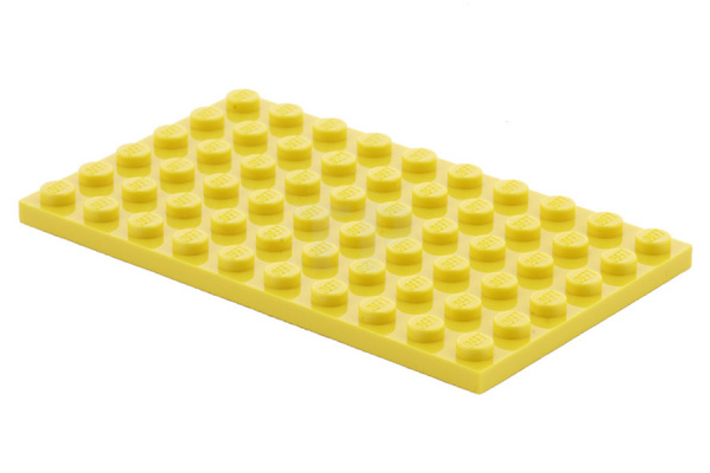 Lego Плитка 6X10 (желтая) 303324