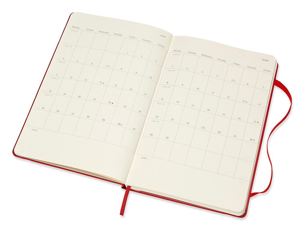 Еженедельник Moleskine Academic WKNT Large 18 мес 208 стр (DHF218WN3)
