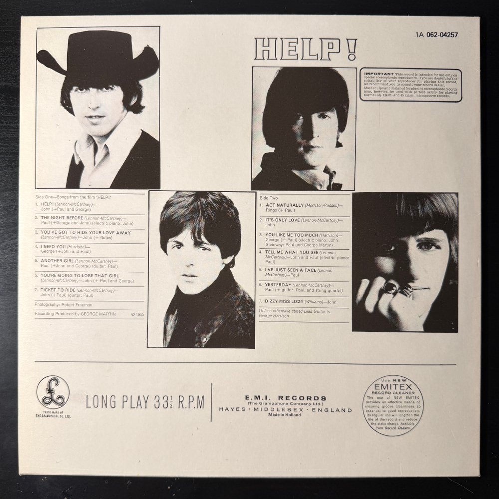 The Beatles ‎– Help! (Голландия)