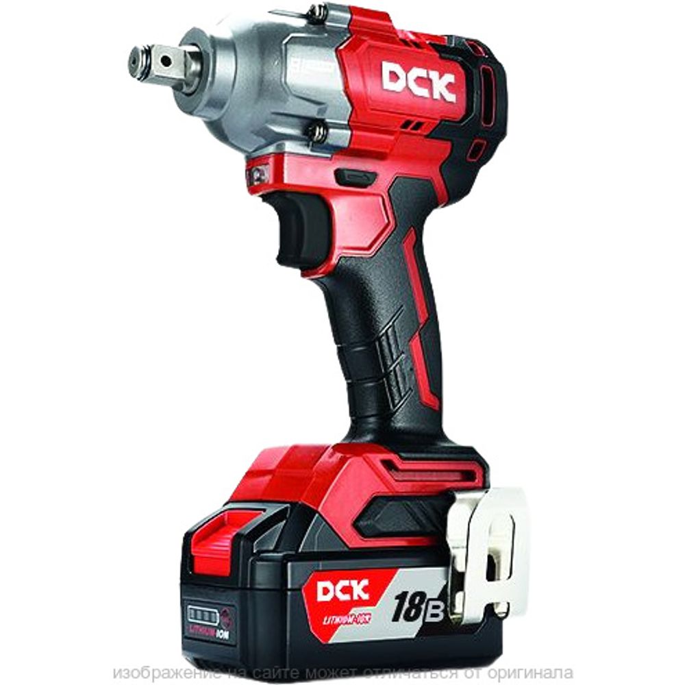 DCK (KDPB488FK) Гайковерт аккум ударный бесщеточный, 18В, 1/2 ", 2*5А/ч 488нм