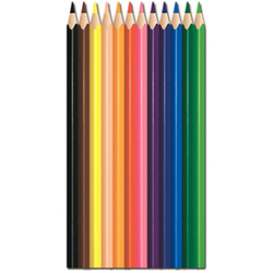Карандаши цветные MAPED "COLOR PEP'S Strong", набор 12 цветов, грифель 3,2 мм, пластиковый корпус, 862712