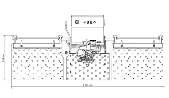 Дополнительные столы с регулируемыми упорами для кромкореза NKO UZ-30