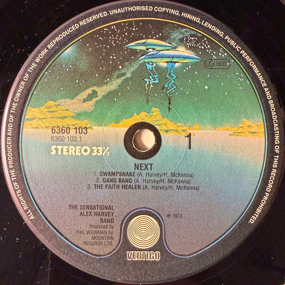 The Sensational Alex Harvey Band – Next … (Европа)