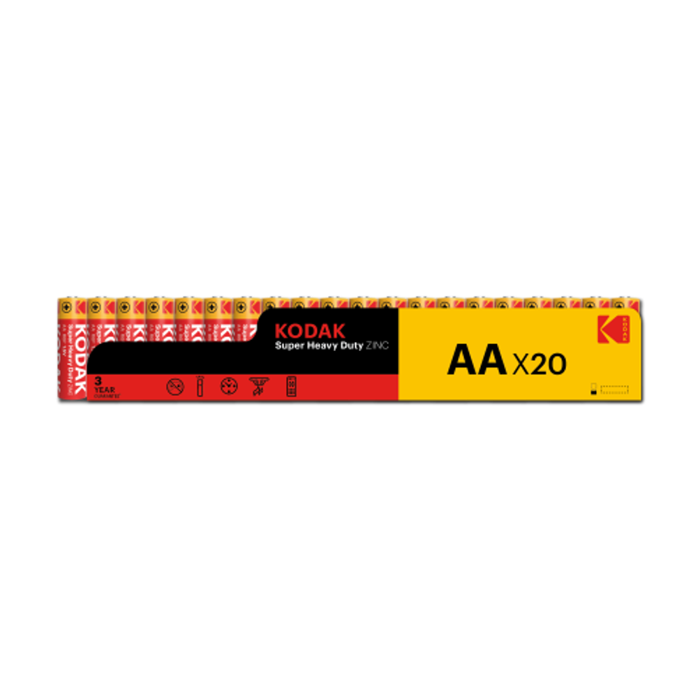 Батарейки Kodak SUPER HEAVY DUTY R6-20S Zinc | Kodak