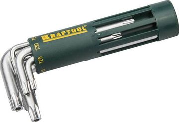 KRAFTOOL 8 шт, набор коротких имбусовых ключей (27433-1)