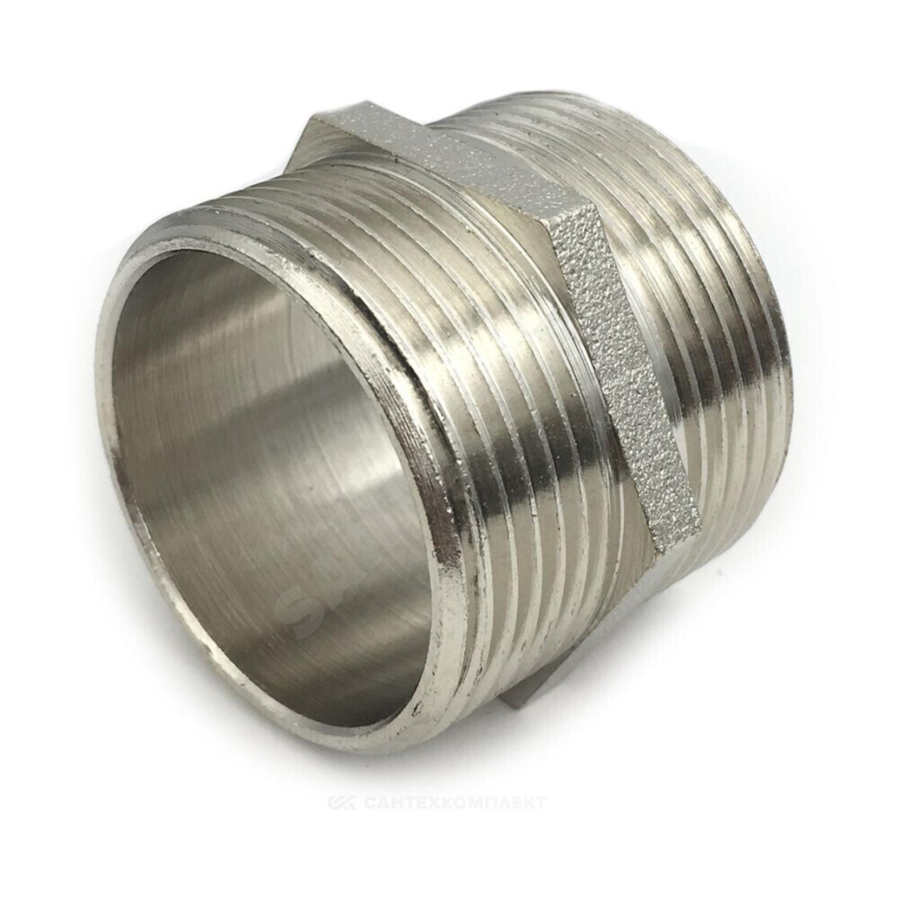 Ниппель латунь никель Ду 20 (3/4") НР SantechSystems .