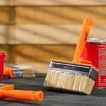 Кисть-ракля, 40х140 мм, натуральная щетина, пластмассовый корпус, пластмассовая ручка Sparta