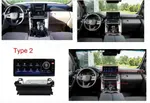 Магнитола для Toyota Land Cruiser 300 (экран климата снизу) - Kuberg KP-T1210DVD монитор 12.3", Android 10, Быстрая, CarPlay, 4G SIM-слот, DVD привод в комплекте